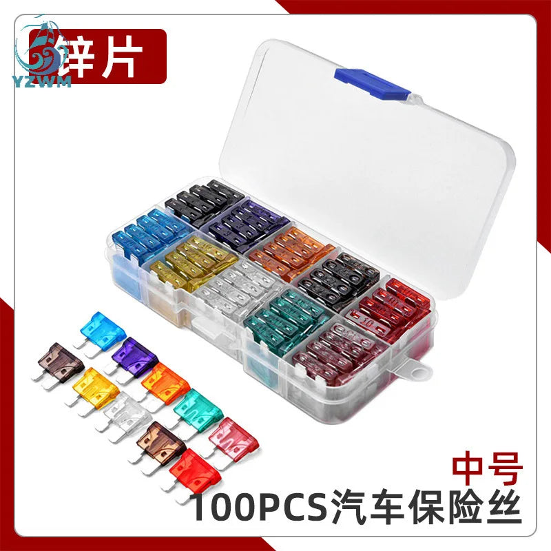 100pcs Box Automotive Insert Fuse Is Made of 2-35a Zinc Chip Specially Used By 4S Shop Fuse Box