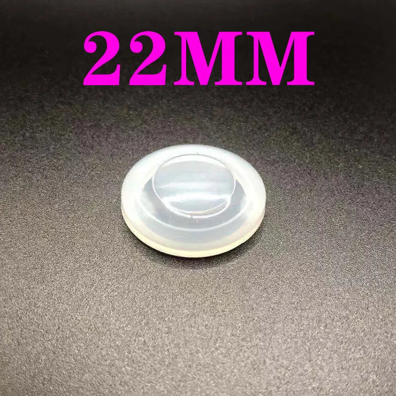 12mm 16mm 19mm 22mm 25mm 30 Metal Button Switch Round Waterproof and Dustproof Leather Waterproof Cap Transparent Silicone Cover