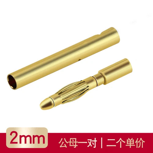 2.0 Mm 4.0 / 6.0 / 8.0 Mm Pure Copper Gold Plated Banana Plug Lantern Head Test Motor Special for Electric Adjustment