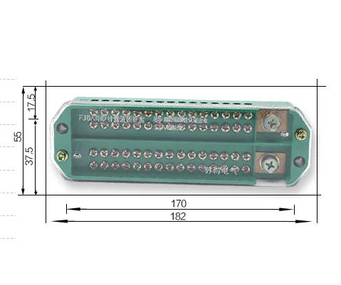 Terminal Block of Fj6 Terminal Block, Two In and 32 Out of Terminal Block, Household Wire Divider, Fj6 High Power Junction Box