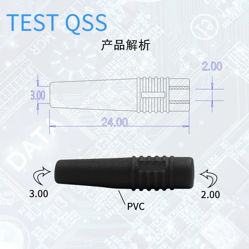 2mm Banana Plug Female Connector Extension Cable Usb Test Plug Connector Pvc Insulation J10048