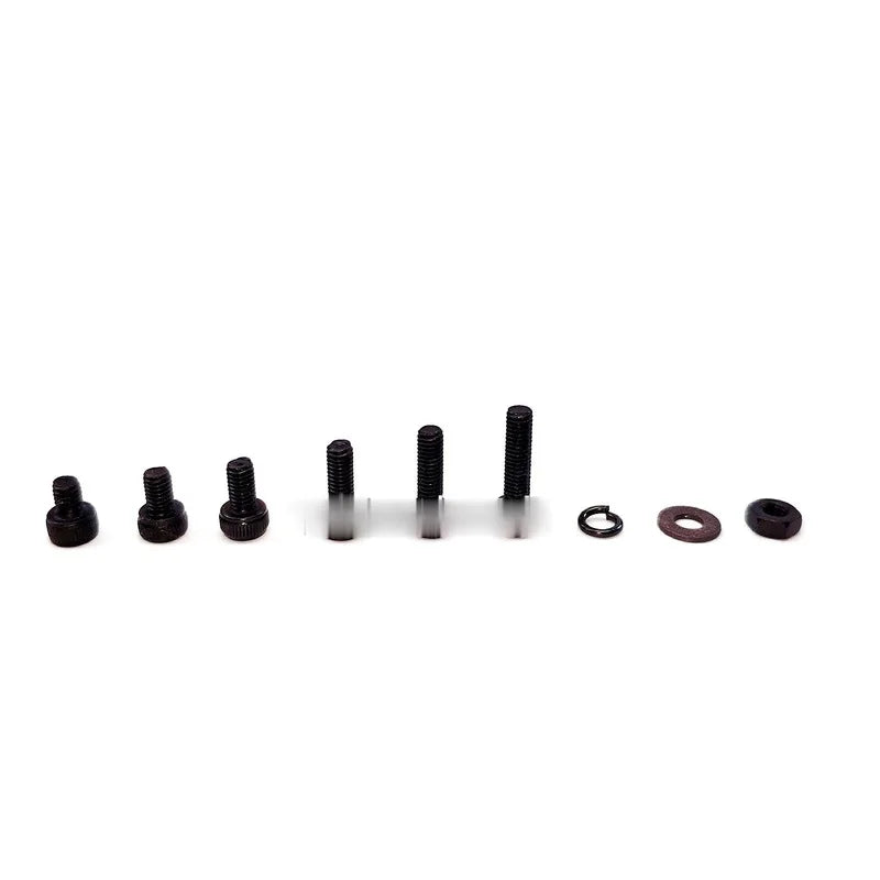 300pcs Black Cup Head Cylinder Head Hexagon Screw Bolt Nut Flat Pad Spring Pad Set Box M3 Round Head Screw