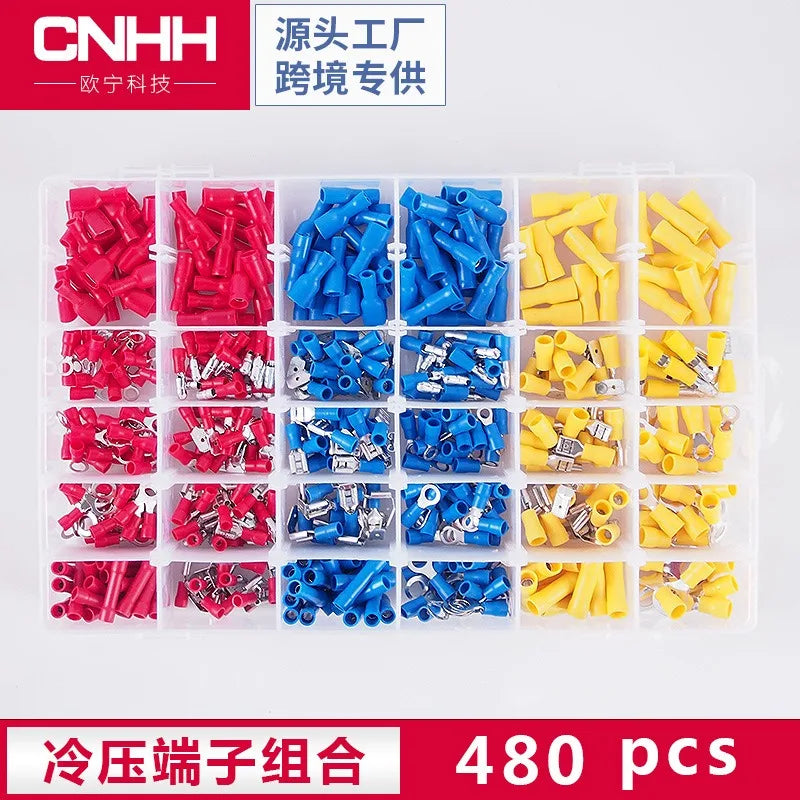 480Pcs Boxed 30 Connection Terminal Set Amazon Cold Compression Wiring Terminal Terminal