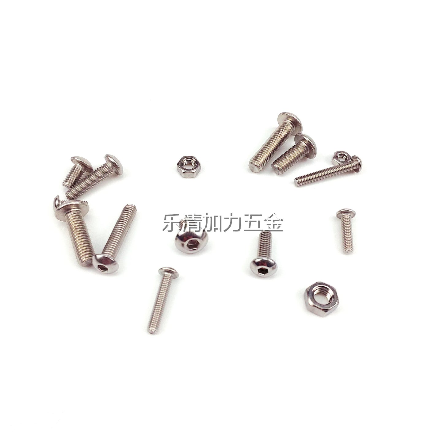 480pcs Stainless Steel 304 Round Head Pan Head Hexagon Screw Nut Set M2 M3 M4