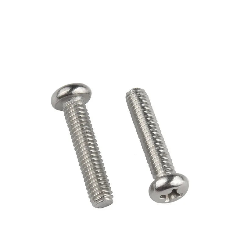 480pcs stainless steel 304 cross round head pan head machine screw nut combination set