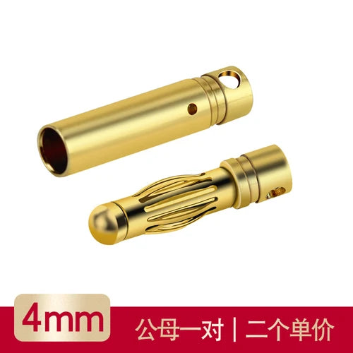 2.0 Mm 4.0 / 6.0 / 8.0 Mm Pure Copper Gold Plated Banana Plug Lantern Head Test Motor Special for Electric Adjustment