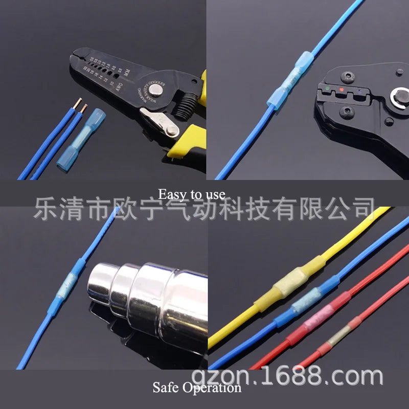 Bht270pcs Waterproof Intermediate Terminal Heat Shrink Tube Terminal Wire Connector Terminal