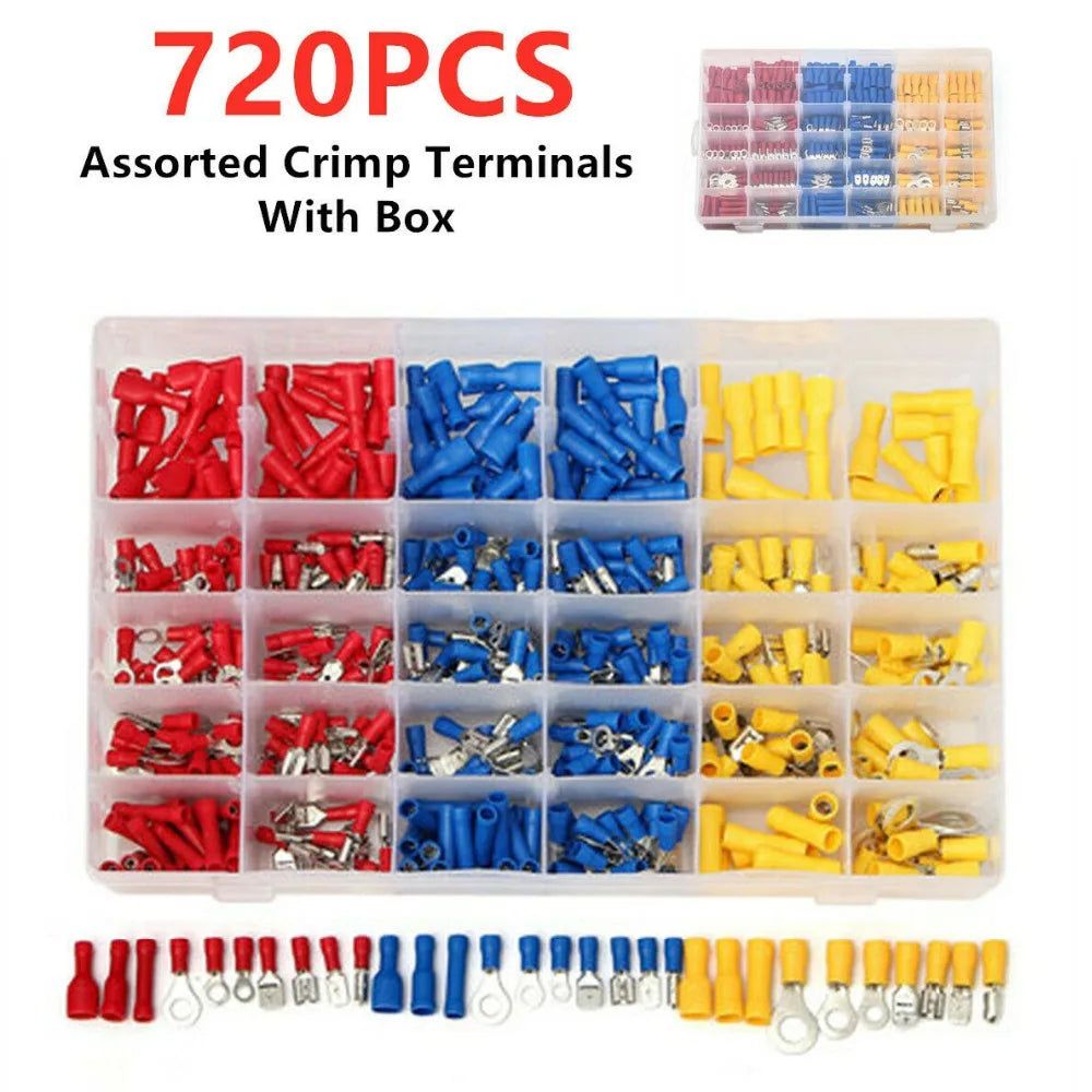 Cold Compression Wiring Terminal Combination Boxed Quick Wiring Connection Terminal 720Pcs