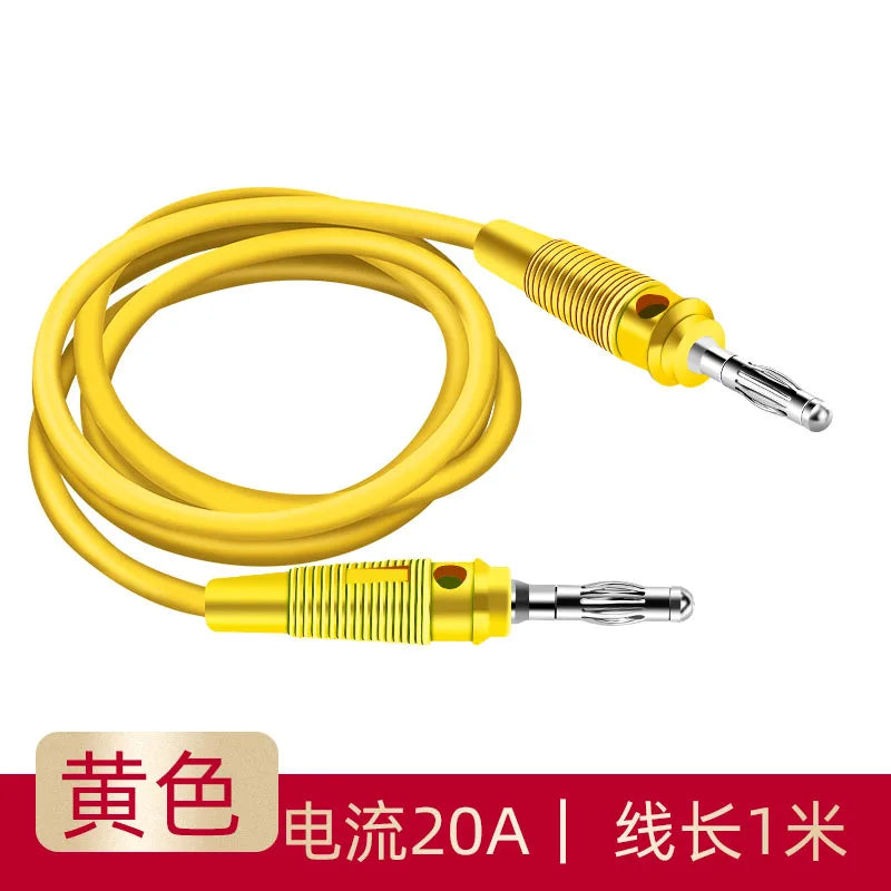 Connector 4mm Banana Plug Banana Copper Plug Solderless and Foldable Screw Connection To Fix Audio Plug