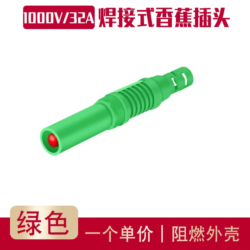 Assembled 4mm Full Sheath Safety Banana Plug DIY Probe 4mm Hole Connector Plug Welding Type