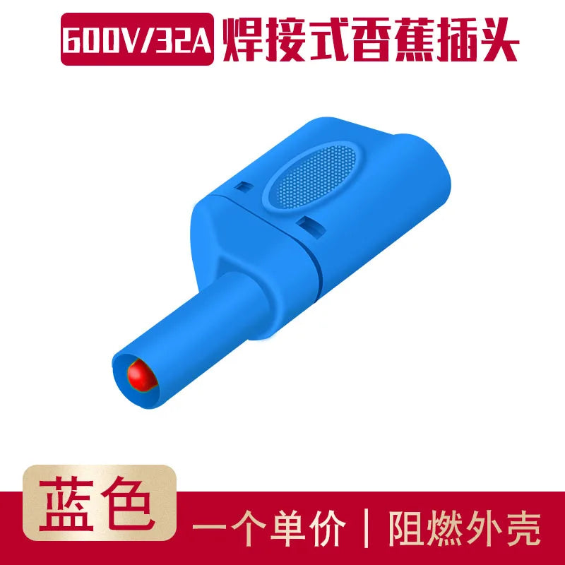 Assembled 4mm Full Sheath Safety Banana Plug DIY Probe 4mm Hole Connector Plug Welding Type