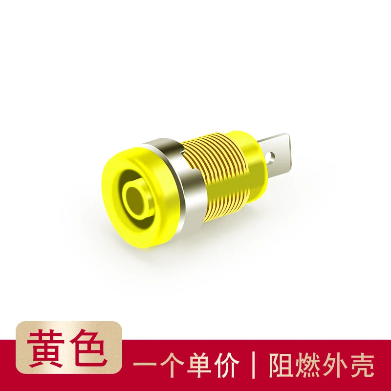 6.3mm Banana Socket Pure Copper Panel Seat Safety Sheath High Voltage Banana Female Plug Hole