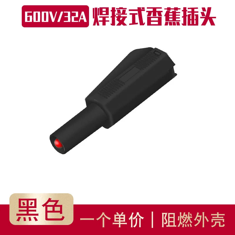 Assembled 4mm Full Sheath Safety Banana Plug DIY Probe 4mm Hole Connector Plug Welding Type