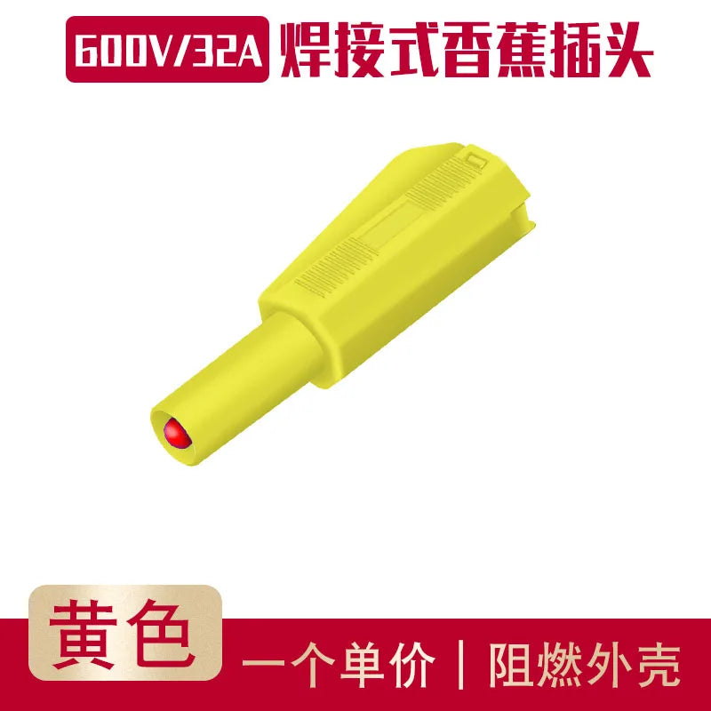 Assembled 4mm Full Sheath Safety Banana Plug DIY Probe 4mm Hole Connector Plug Welding Type