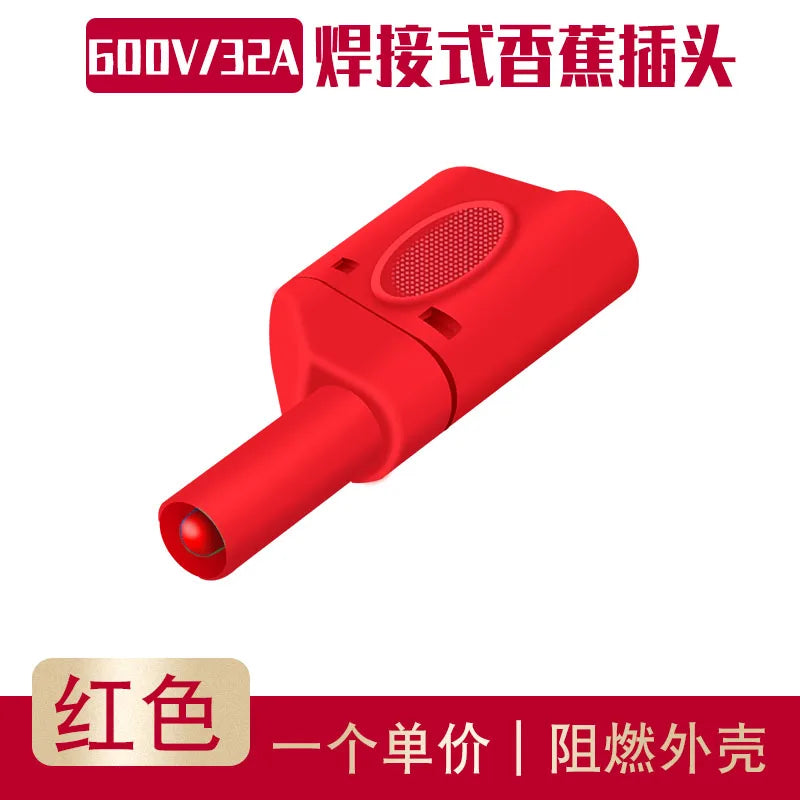 Assembled 4mm Full Sheath Safety Banana Plug DIY Probe 4mm Hole Connector Plug Welding Type