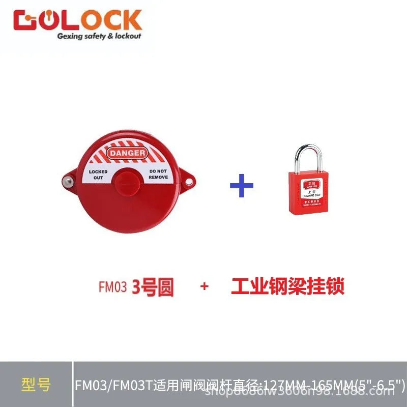 Beidi Type Stop Valve Lock Gate Valve Lock PVC Ball Valve Lock Gas Tank Safety Lock Disc Handwheel Lock