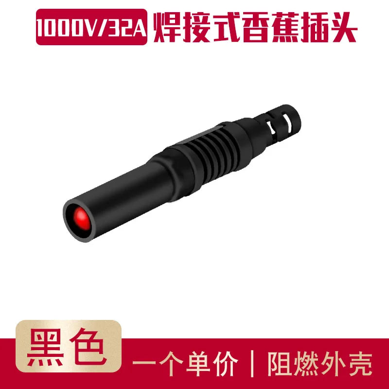 Assembled 4mm Full Sheath Safety Banana Plug DIY Probe 4mm Hole Connector Plug Welding Type