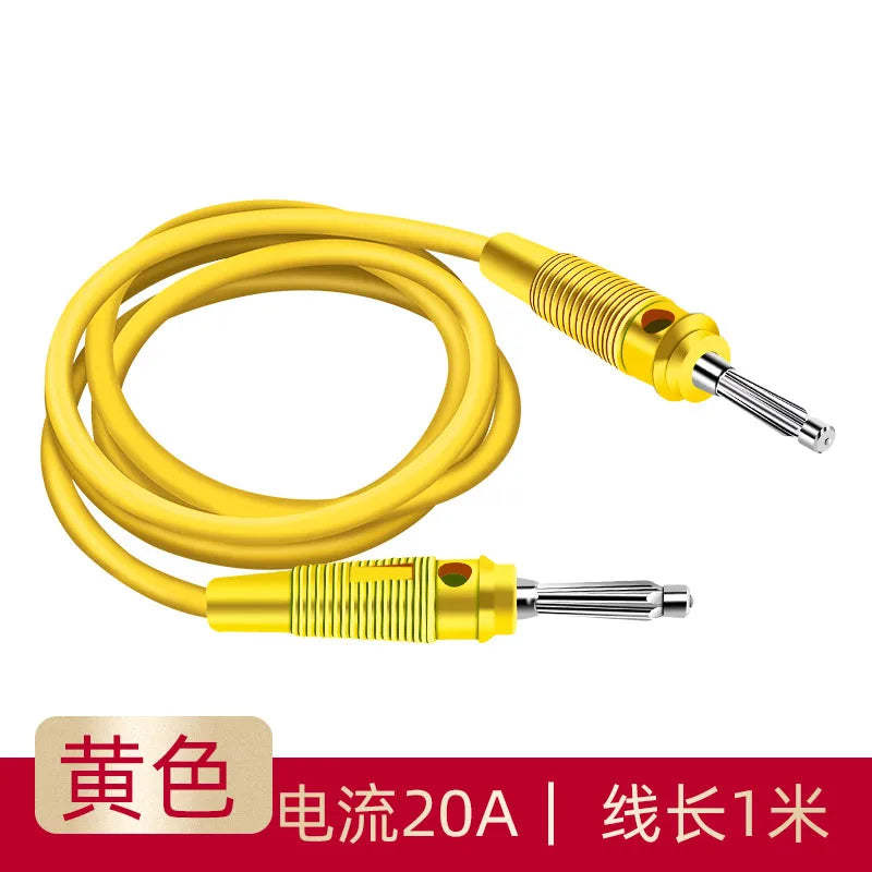 Welding Free High Current 4mm Banana Plug with High Elastic Side Can Be Fixed with Connector Screw