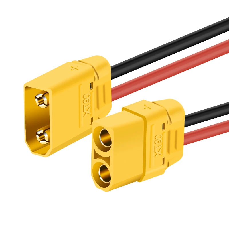 Xt90 Plug 4.5mm Gold Plated Banana Male Female Plug Connector with Cable and Protective Cover Model Aircraft High Current 40A