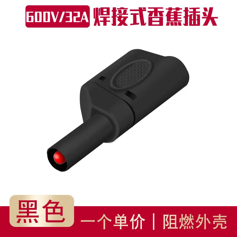 Assembled 4mm Full Sheath Safety Banana Plug DIY Probe 4mm Hole Connector Plug Welding Type