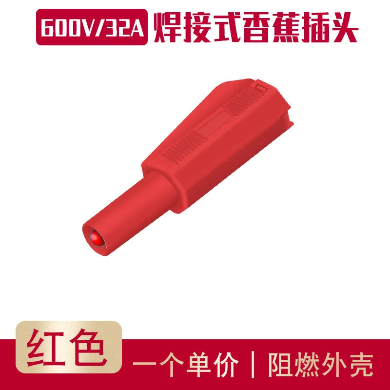 Assembled 4mm Full Sheath Safety Banana Plug DIY Probe 4mm Hole Connector Plug Welding Type