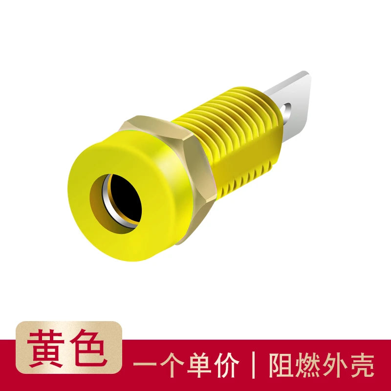 4mm Banana Socket / 8mm Perforated Panel Socket / Pure Copper Terminal Post Banana Plug Female Hole