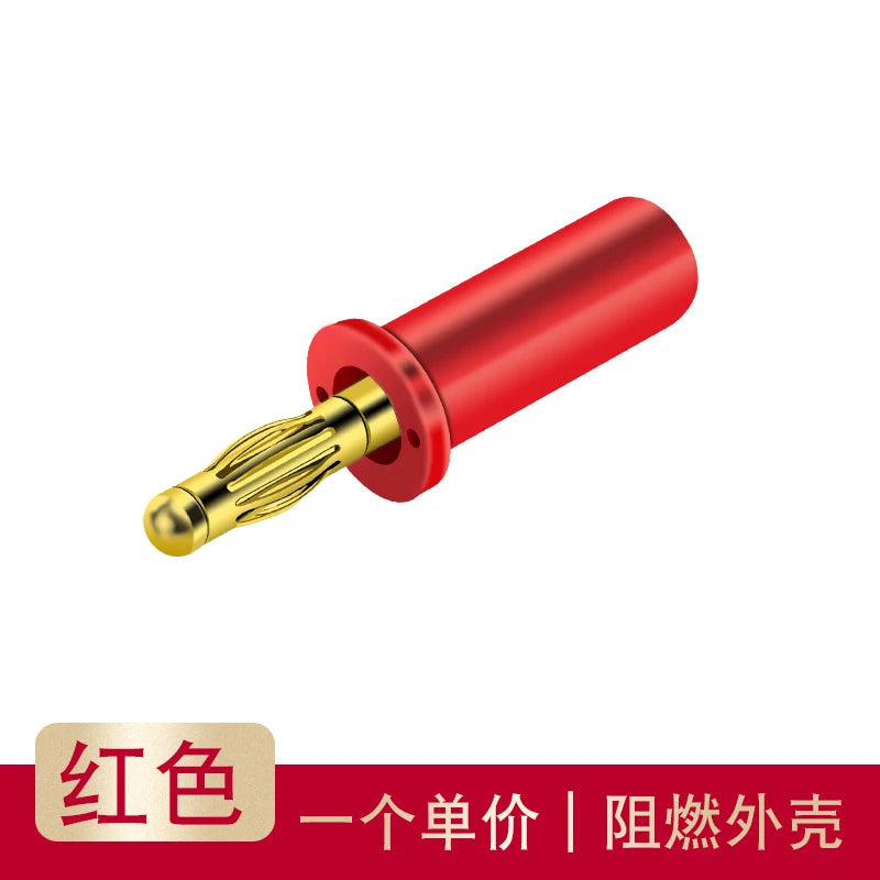 4mm BANANA HAIR Insertion Enthusiast DIY Banana Copper Plated Banana Plug Welding Speaker Plug