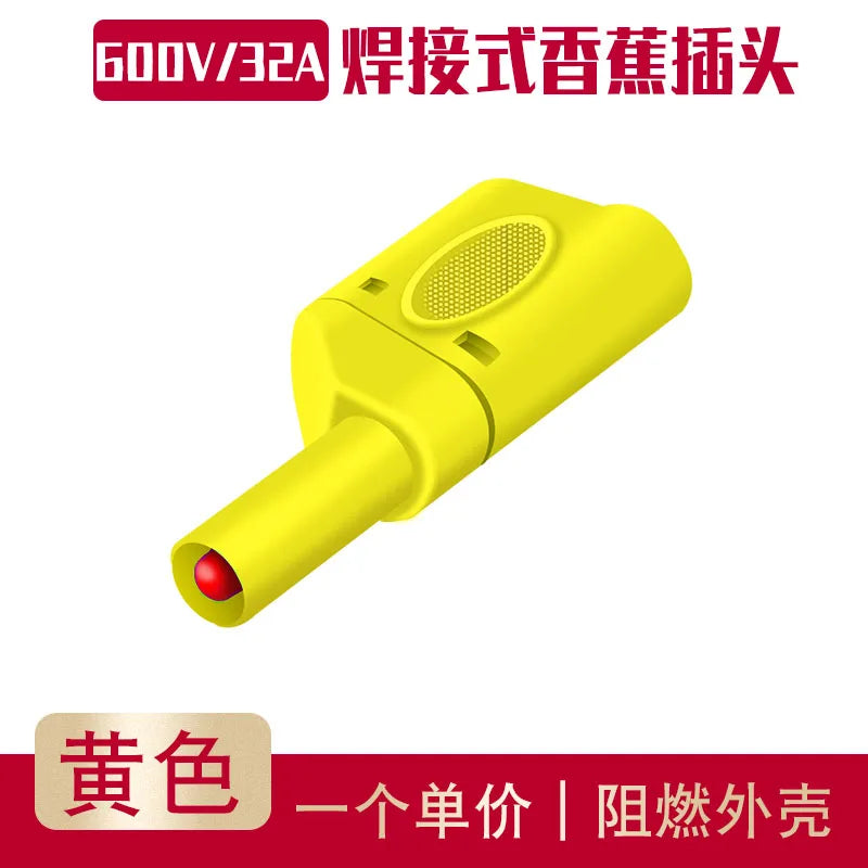 Assembled 4mm Full Sheath Safety Banana Plug DIY Probe 4mm Hole Connector Plug Welding Type