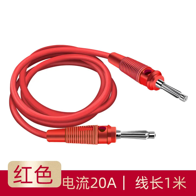 Welding Free High Current 4mm Banana Plug with High Elastic Side Can Be Fixed with Connector Screw