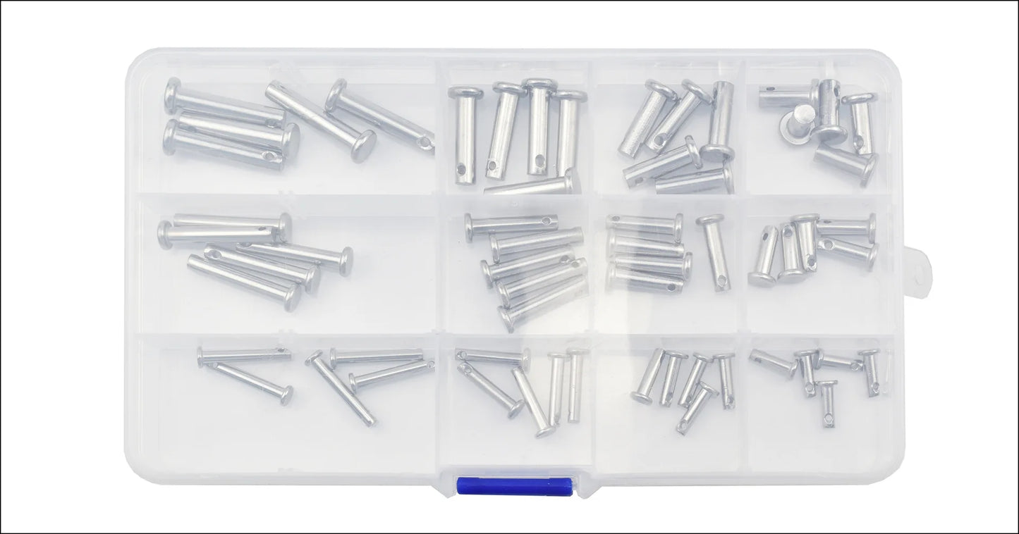 60pcs 304 stainless steel pin shaft flat head cylindrical pin with hole locating pin / gb882