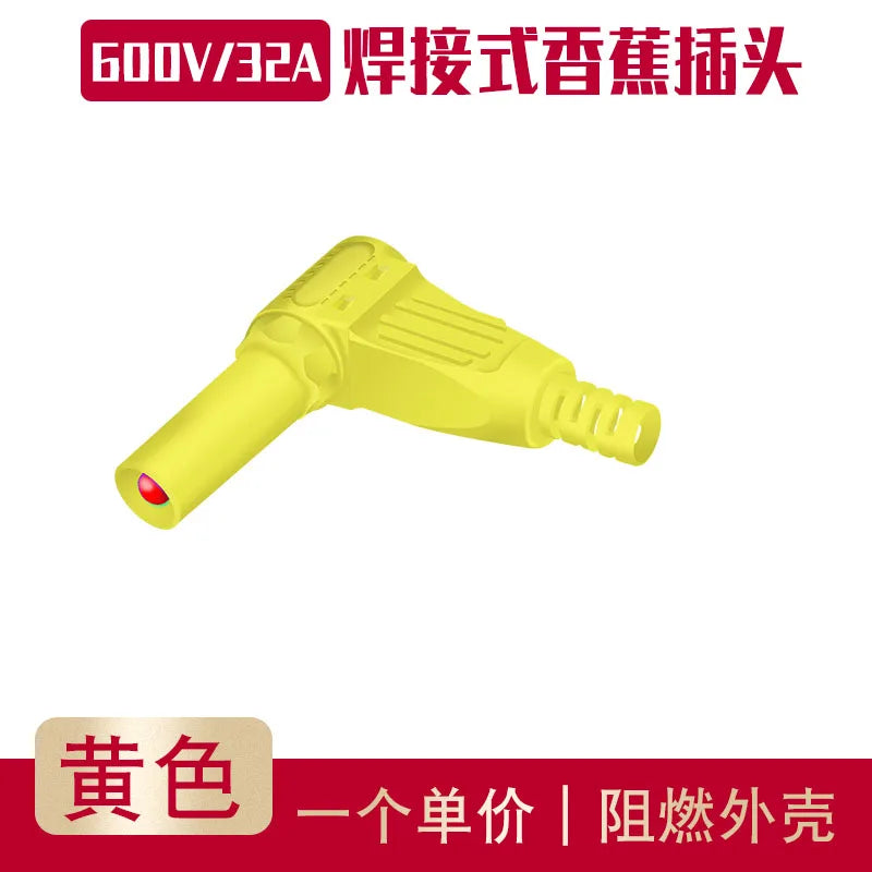 Assembled 4mm Full Sheath Safety Banana Plug DIY Probe 4mm Hole Connector Plug Welding Type