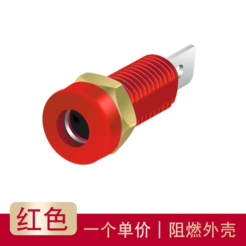 4mm Banana Socket / 8mm Perforated Panel Socket / Pure Copper Terminal Post Banana Plug Female Hole