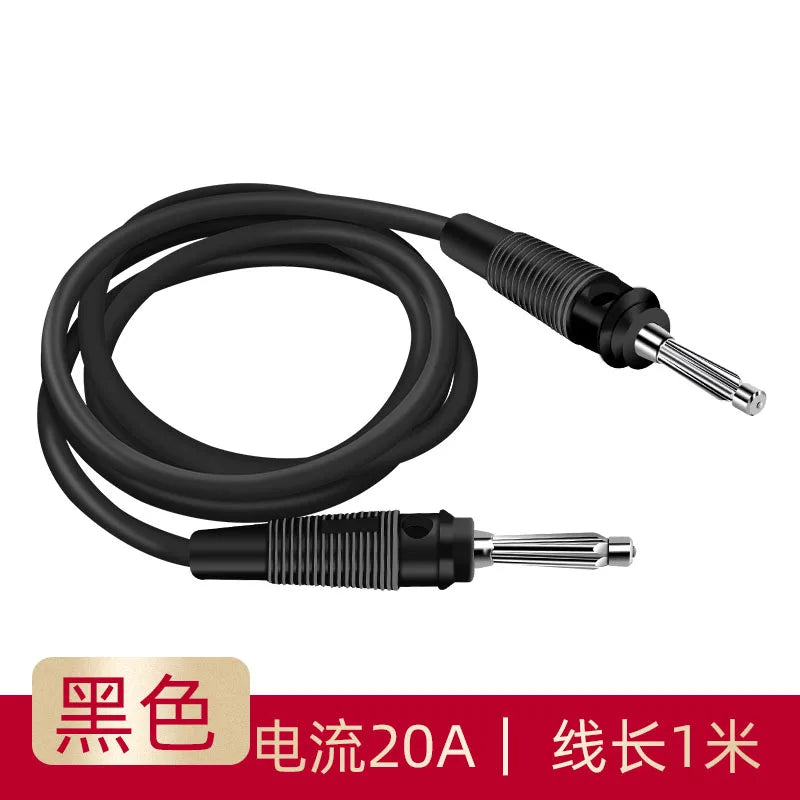 Welding Free High Current 4mm Banana Plug with High Elastic Side Can Be Fixed with Connector Screw