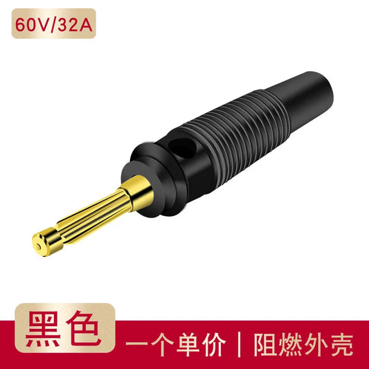 4mm Banana Plug and Socket Fixed with Pure Copper High Voltage Banana Lantern Type High Current Seven Pin Solderless Screw