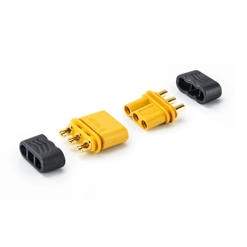 Test of 3-core Electrical Connector Socket of Shun Bao Mr30 Plug 2mm Gold-plated Aircraft Model Xt30 Plug