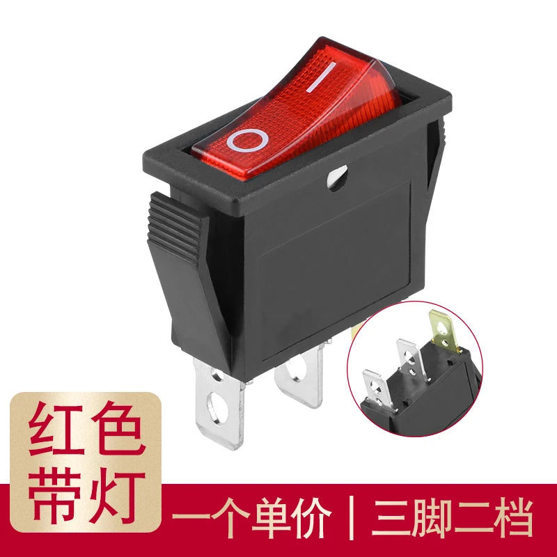 YZWM Electric Cooker Electric Cooker Boat Switch Accessories Boat Rocker Power Button KCD3 with Lights 3 Legs