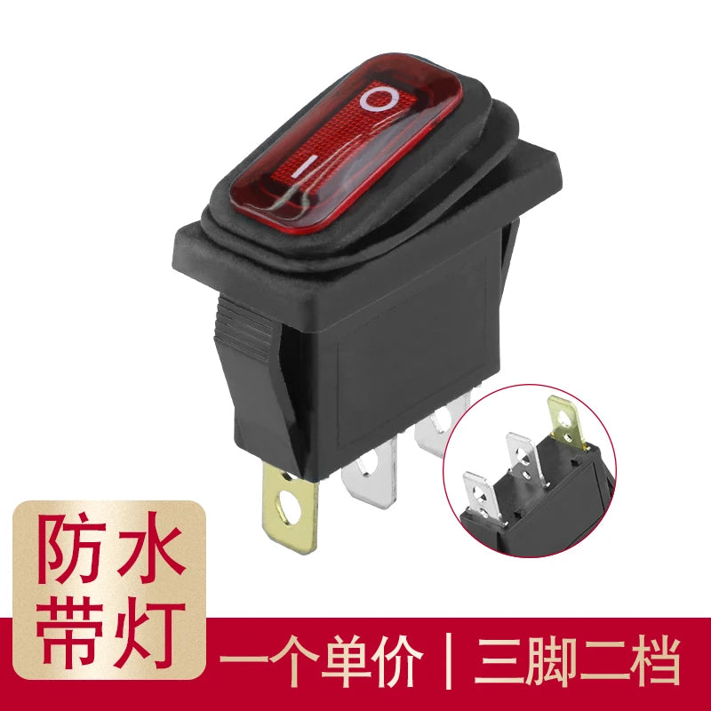 YZWM Electric Cooker Electric Cooker Boat Switch Accessories Boat Rocker Power Button KCD3 with Lights 3 Legs