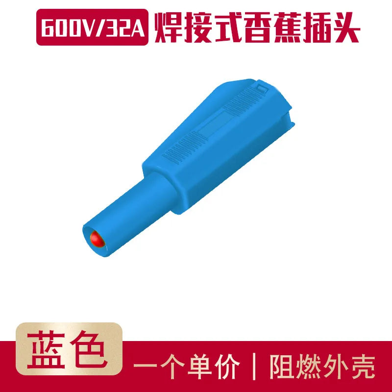 Assembled 4mm Full Sheath Safety Banana Plug DIY Probe 4mm Hole Connector Plug Welding Type