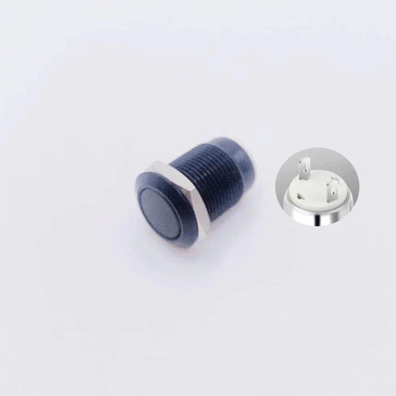 5PCS Metal Button Switch 12mm Full Oxidation Color Self Reset / Self Locking Waterproof Inching Screw Welding Foot / Screw Foot