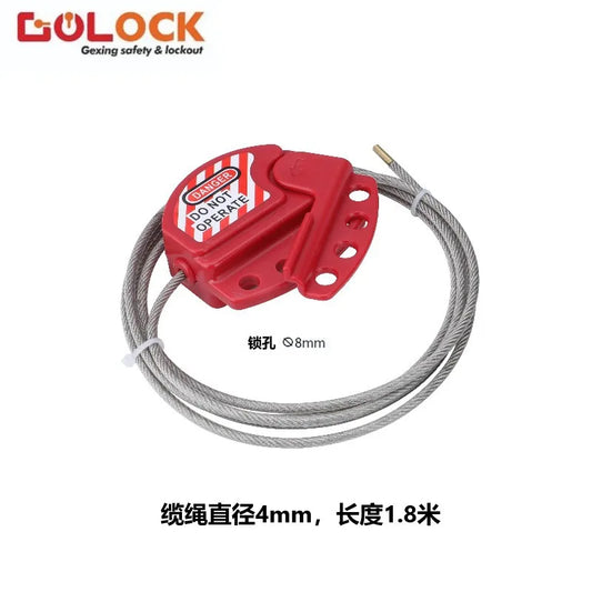 Bedi valve safety lock industrial adjustable steel cable lock isolation handwheel lock safety lock