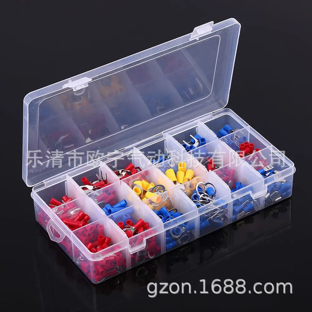 Wiring Terminal 18 Models 520PCs Boxed Set round Pre-Insulated Connector Cold Compression Terminal