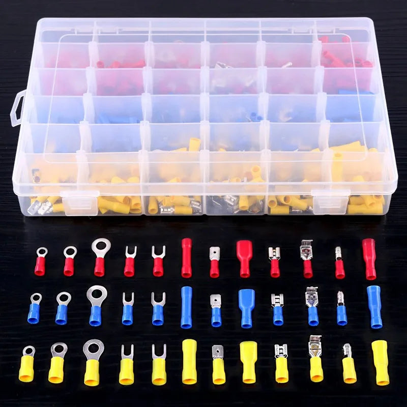 36 Grid 1200pcs Cold Compression Terminal Boxed Combination 36 Wiring Intermediate Connector Bullet Hook Switch Cross-Border