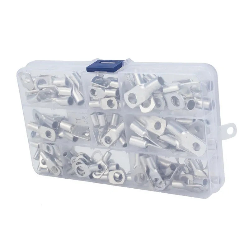 SC Peeping Copper Wiring Terminal Tinned Set 120pcs Wire Connector SC6-25