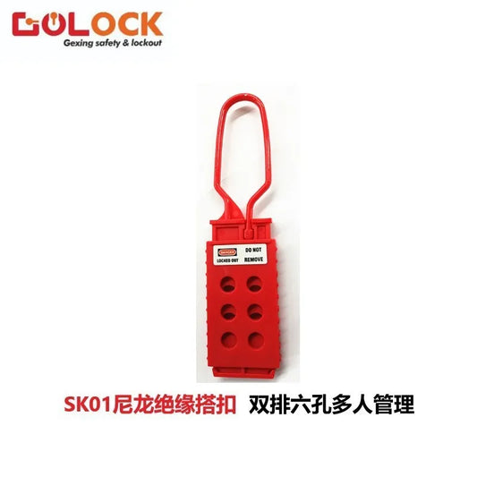 Insulation Safety Buckle Lock Bedi Industrial Switch Cabinet Multi Person Management Insulation Six Hole Lock