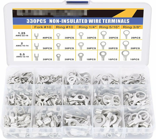 SNB Fork Bear End Socket RnB round Bare Terminal Connector Suit 330pcs