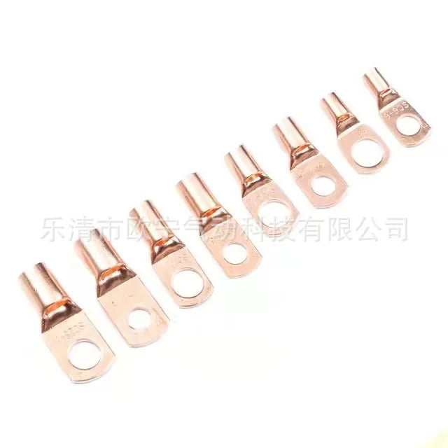 SC6-25 Series Peephole Copper Terminal Terminal Connector Suit 65PCs Golden