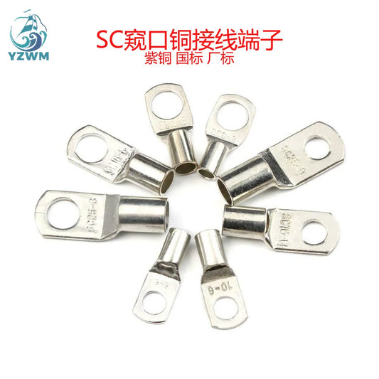 Sc10-6 16-8 25-6 35-8 Peephole Copper Tube Connection Terminal Copper Nose Copper Pressing Nose Electrical Connector