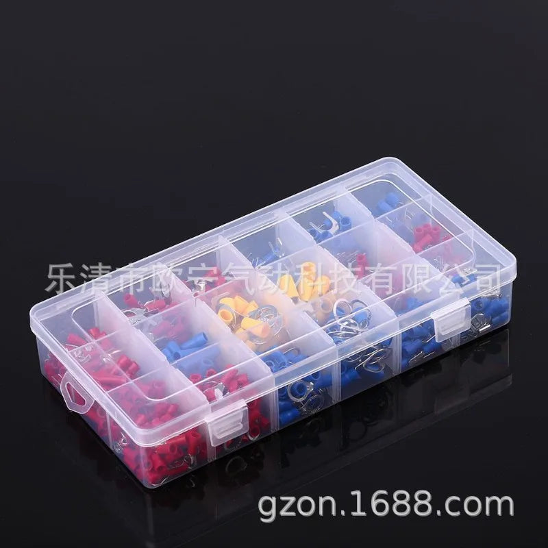 Wiring Terminal 18 Models 520PCs Boxed Set round Pre-Insulated Connector Cold Compression Terminal